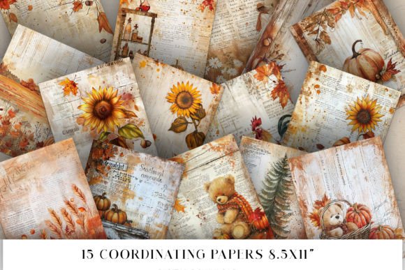 Download Fall Junk Journal Pages - Journal pages Collection