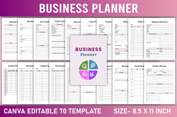 Download Editable Business Planner Canva Template - Premium Resources