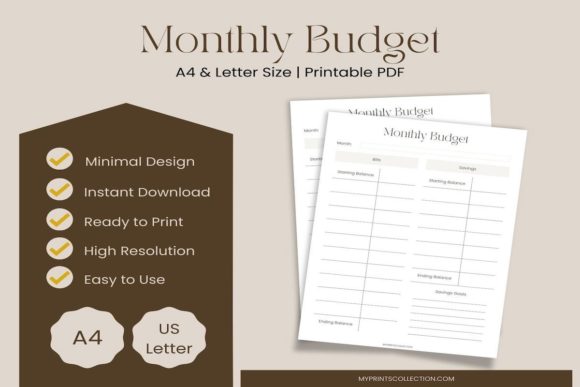 Download Monthly Budget Planner Printable - Planner printable Collection