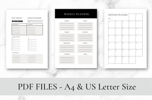 Download KDP Planner Printable Interior Bundle - Planner printable Collection