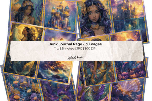 Download Fantasy Mermaid Journal Pages - Journal pages Collection