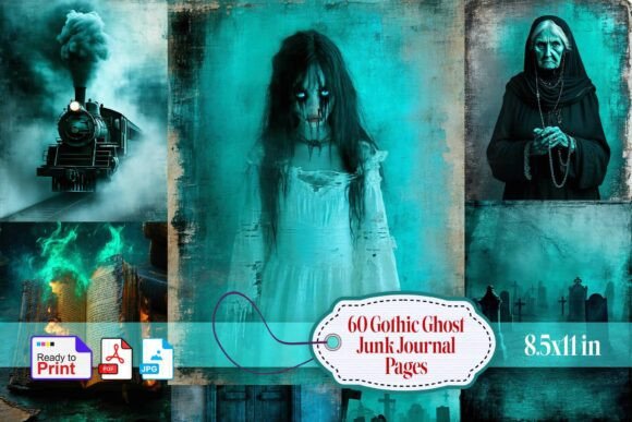 Download Gothic Ghost Junk Journal Pages - Journal pages Collection