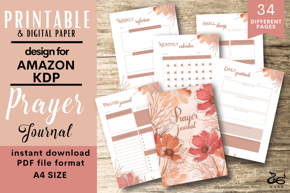 Download Prayer Journal Pages/ Printable/ #886 - Journal pages Collection