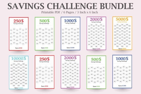 Download Money Saving Planner,Financial Challenge - Premium Resources