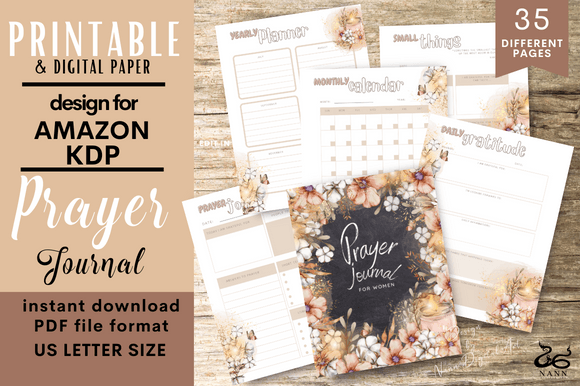 Download Prayer Journal Pages/ Printable/ #9011 - Journal pages Collection