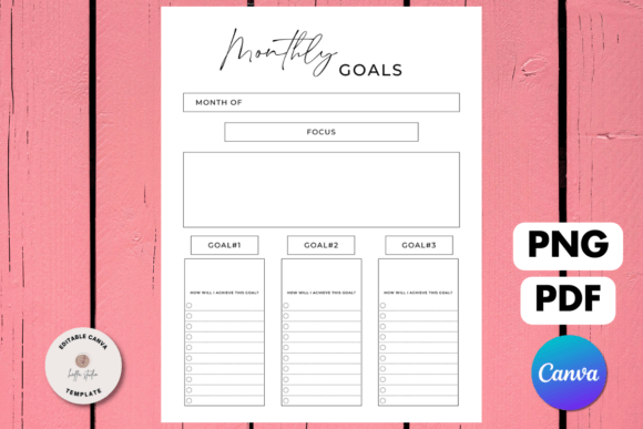 Download Monthly Goal Planner Printable - Planner printable Collection