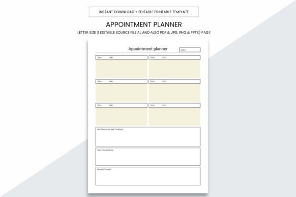 Download Appointment Planner Printable Template - Planner printable Collection