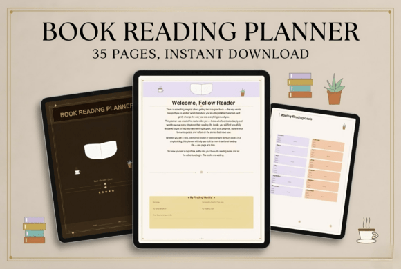 Download Book Reading Planner Printable - Planner printable Collection