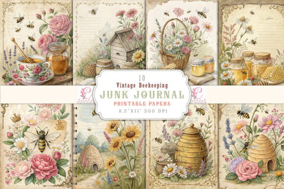 Download Vintage Beekeeping Junk Journal Pages - Journal pages Collection