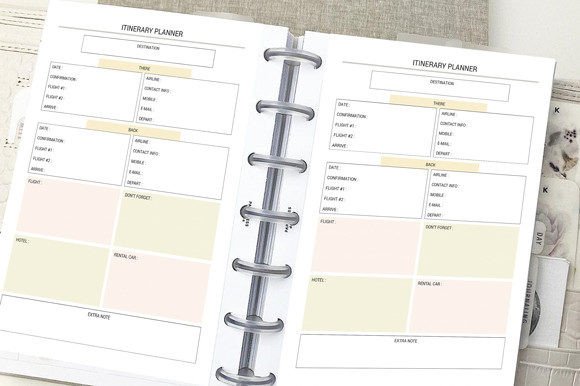 Download Itinerary Planner Printable - Planner printable Collection