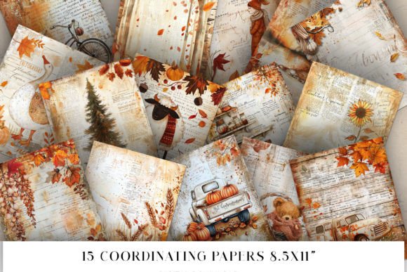 Download Fall Junk Journal Pages - Journal pages Collection