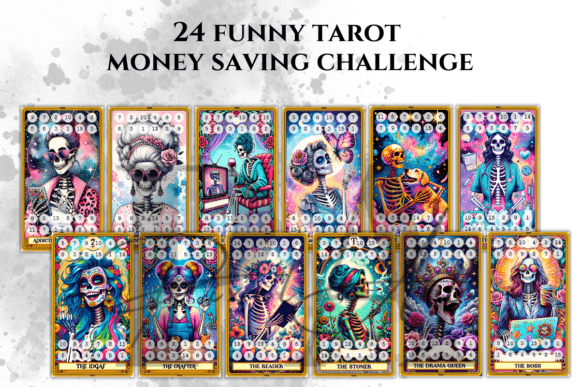 Download Funny Tarot Money Saving Challenge Pdf - Premium Resources